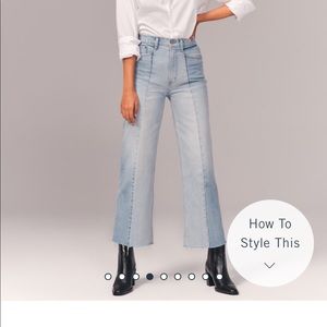Abercrombie & Fitch Ultra High Rise Wide Leg Jeans